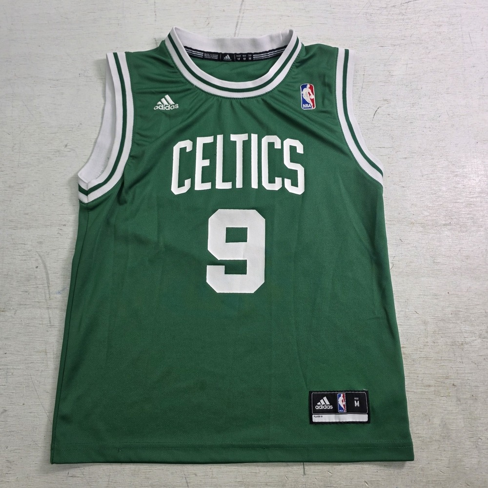 Boston Celtics Rajon Rondo #9 Jersey Youth M Adidas NBA Authentics Green VG